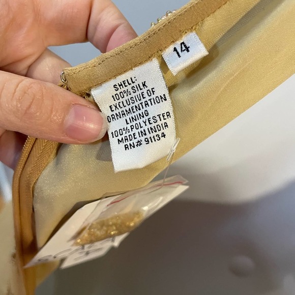 NWT Scala Style 25360 Tea Length Mother of Bride Dress with Jacket Art Deco 14 - Picture 13 of 16